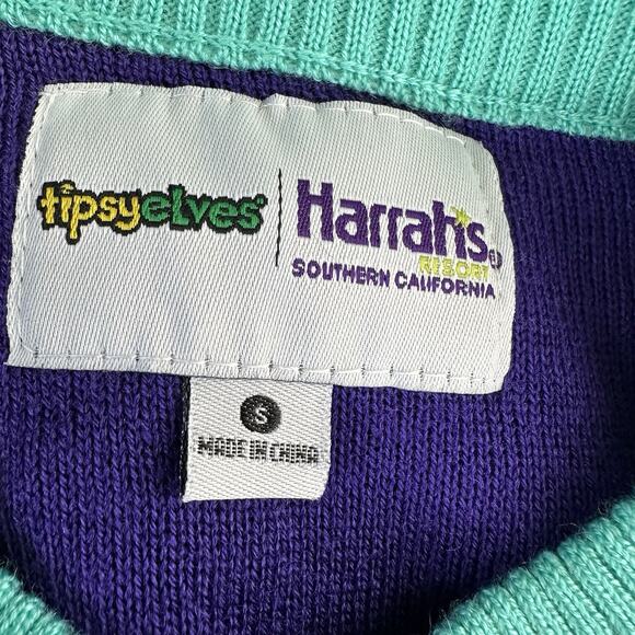 Tipsy Elves Harrah's Resort Casino FUNNER California Ugly Christmas Sweater S - Picture 5 of 6